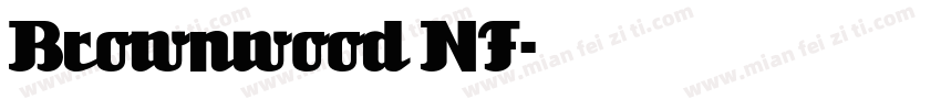 Brownwood NF字体转换
